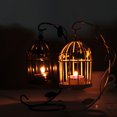 thumbnail image 2 of Portavelas Retro, Jaula Para Pájaros Hueca, Colgante De Hierro, Estilo Europeo, Jaula Para Pájaros, Candelabro, Decoración Vintage Minnieouse HA021517-00, 2 of 6