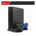 thumbnail image 4 of All-in-One PS4/Slim/Pro Cooling Stand - Game Disc Storage Rack + Dual Controller Charging Station, Universal Compatibility, Space-Saving Design | PS4 Accessories, 4 of 5