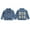 Blue, variant on Toddler Baby Girl Jacket Back Big Sister Letter Embroidery Jean Jackets Long Sleeve Cardigan Button Denim Coat Kids Girls Fall Outwear, Blue, 4-5 Years