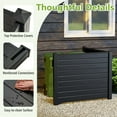 thumbnail image 6 of Costway 2 PCS 48"L x 37.5"H Air Conditioner Fence Screen Panel Kit with 3 Ground Stakes Black, 6 of 10