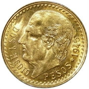 MEXICO CITY MINT Mexican 2.5 Peso, .0603 Ozs Gold Content