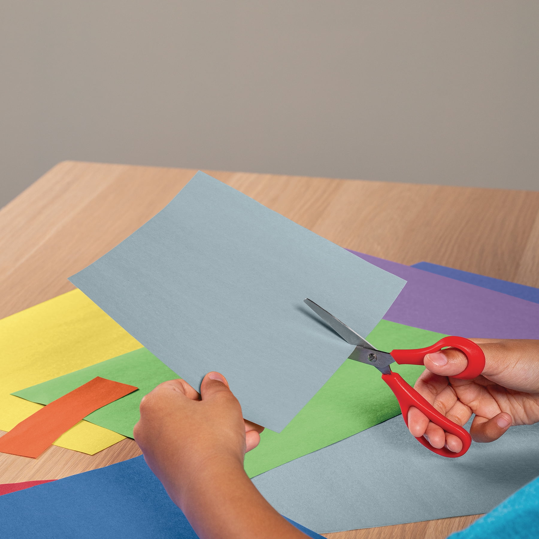Prang Construction Paper, Medium Weight, Sky Blue, 12" x 18", 50 Sheets Per Pack, 5 Packs
