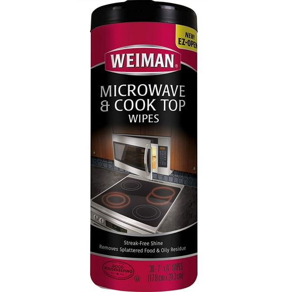 Weiman Microwave & Cook Top Wipes - 30 Count Pack of 4