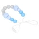 thumbnail image 5 of Collar de dentición infantil Collar de dentición masticable con cuentas de silicona suave y exquisita para masaje de encías azul, 5 of 9