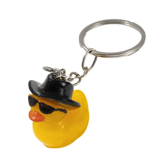 ZPAQI Cute Handmade Yellow Duck Pendant Keychain/Earrings Accessory for Women Girls