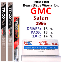 1995 GMC Safari Beam Blade Wipers (Set of 3) w/Rear Wiper