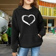 thumbnail image 2 of Teen Girls' Cute Sweatshirts with Hood Kids Oversized Long Sleeve Pullover Tops with Pocket Fall Winter School Trendy Clothes, 2 of 8