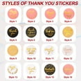 thumbnail image 3 of Uxcell 500Pcs Thank You Stickers, 1" Round Self-Adhesive Labels Small Thank You Stickers Roll for Small Business Sealing Box Envelope, Thank You For Your Order Style7, 3 of 7