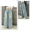 thumbnail image 5 of FDDMis Plus Size Baggy Jeans Girls Size 12 Jeans Sweatpants Boys Teen Gift Ideas Clothes for 11 Year Old Girls Christmas Gifts for Girls Summer Baby, Blue 11-12 Years, 5 of 9
