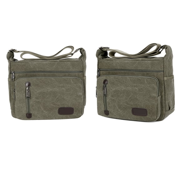 TABLZONE Canvas Business Shoulder Bag for Men, Document File Carrier, Lightweight and Stylish Work Tote