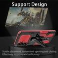 thumbnail image 7 of ELEHOLD Armor Case for Samsung Galaxy A54 5G,Rugged Hybrid Full Body Protective Case Hidden Kickstand  Magnetic Car Mount Anti-Scratch Shockproof Case,Red, 7 of 7
