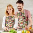 thumbnail image 3 of Pioneer Flower Floral Print Pattern Apron for Women and Men, Cotton Linen Waterproof with Pockets, Adjustable, 33x27 Inch for Kitchen, Gardening, BBQ, Salon, 3 of 6