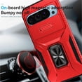 thumbnail image 5 of Funda para GANGXUN Google Pixel 9 - Soporte metálico, Función magnética, Rojo, 5 of 5