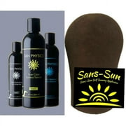 Tan Physics True Color Combo w/ FREE Mitt - Exfoliator, Extender and Tanner by Sans-Sun