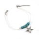 thumbnail image 4 of Tobillera con cuentas de estrella turquesa para niñas, estilo tobillera de playa, joyería, tobillera ajustable, 4 of 8