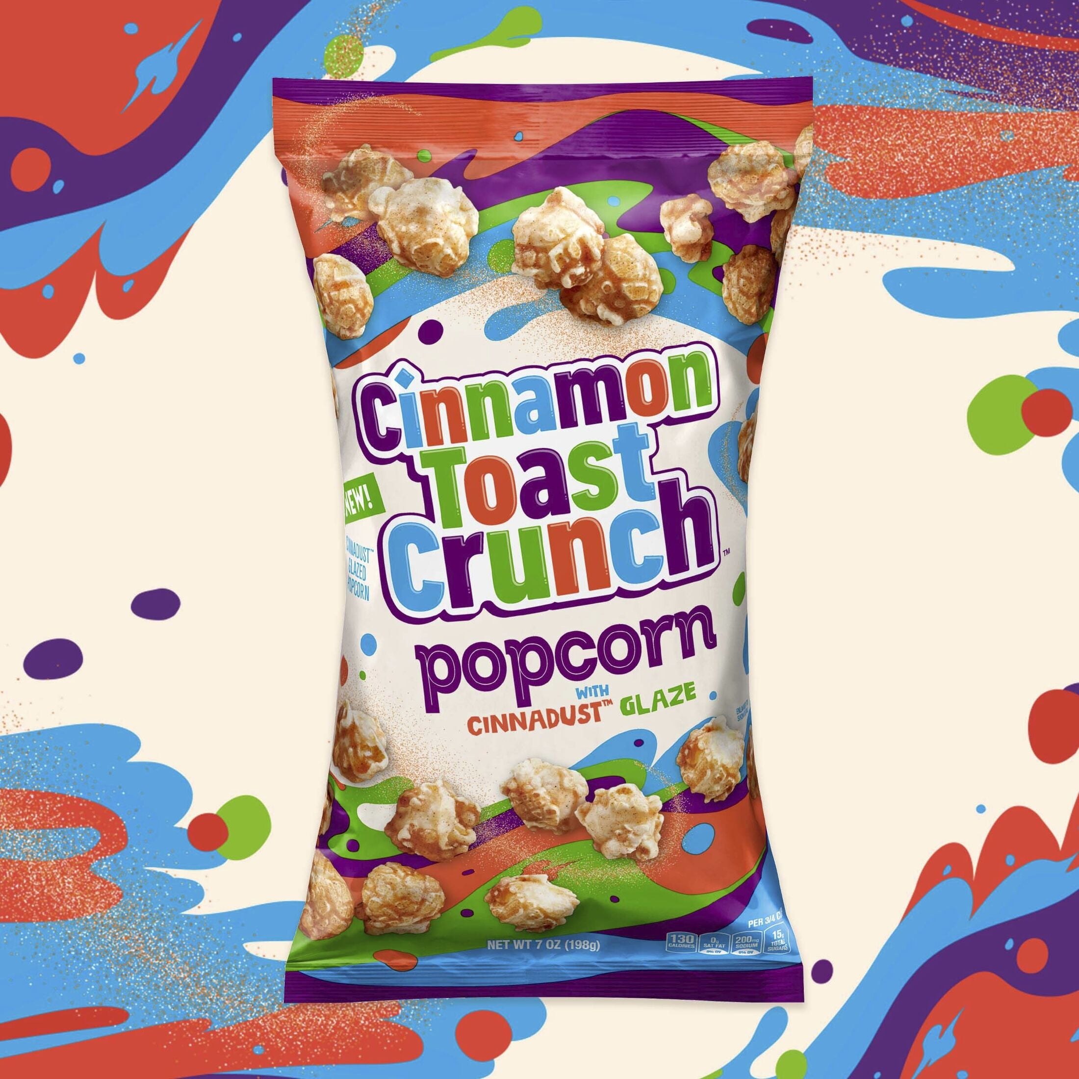 (3 pack) Cinnamon Toast Crunch Popcorn Snack, Cinnadust Glaze, 7 oz
