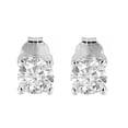 thumbnail image 3 of Sterling Silver 1/6ct. TDW Solitaire Diamond Stud Earrings (H-I,I2-I3), 3 of 8