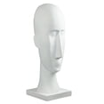 thumbnail image 2 of TISHITA Abstract Human Figurine Head Resin Statue Gift Living Room Office Creative Desk Figure Sculpture for Farmhouse Study Room Bar White, 2 of 8