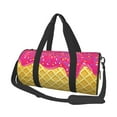 thumbnail image 1 of Balery Red Ice Cream Bolsa de Gimnasio para Mujeres y Hombres, Bolsa de Viaje Impermeable, Bolsa de Fin de Semana con Compartimento para Zapatos y Bolsillo Húmedo, 1 of 6