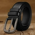thumbnail image 2 of YooGuoGuo Men's Leather Dress Belt for Jeans Classic-Buckle Adjustable Size 38.5"-44.8", 2 of 5