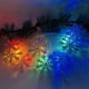 thumbnail image 4 of Tira de luces LED navideñas con batería y copos de nieve blancos, decoración navideña con colgante de muñeco de nieve y árbol de Navidad., 4 of 4