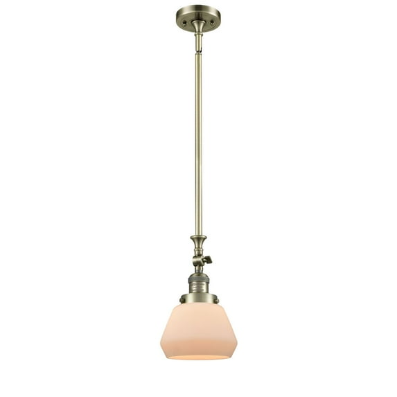 Innovations 1-LT Vintage LED Fulton 7" Mini Pendant - Antique Brass - 206-AB-G171-LED