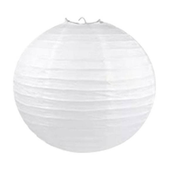 DJJGXAN 1 Pcs White Paper Lanterns 3.94 Inches Jumbo Round Lantern Lamp Hanging Ball Luminary for Wedding Party Bridal Shower Decoration Anniversary Birthday Classroom Home Ceiling Decorations