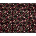 thumbnail image 4 of oneOone Polyester Lycra Fabric Leaves & Floral Block Print Fabric BTY 56 Inch Wide, 4 of 4