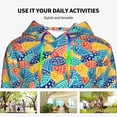 thumbnail image 4 of Xecao Colorful Fish 1 Pattern Hoodies for Women Sweatshirts Long Sleeve Sweatshirts Pullover Outfits with Pocket-Medium, 4 of 7