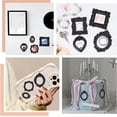 thumbnail image 6 of 12PCS Vintage Resin Picture Frame Props Photo Frame 6 Sizes Frame Wall Hanging Photo Frame Table Top Jewelry Display Decor (Black) for diy, 6 of 6