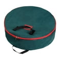 thumbnail image 2 of Luzkey Sac de Guirlande Sac de Couronne Conteneur de Rangement de Vacances de Noël Étui de Rangement de Couronne Rond Sac de Rangement de Couronne Double Fermeture Éclair 60cmx16cm, 2 of 8