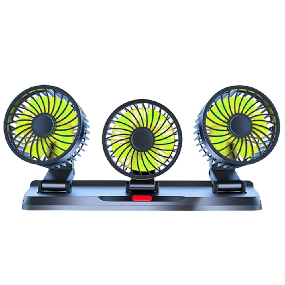 USB Car FanCar Cooling Fan Auto Fan Quiet360 Degree Rotation Vehicle