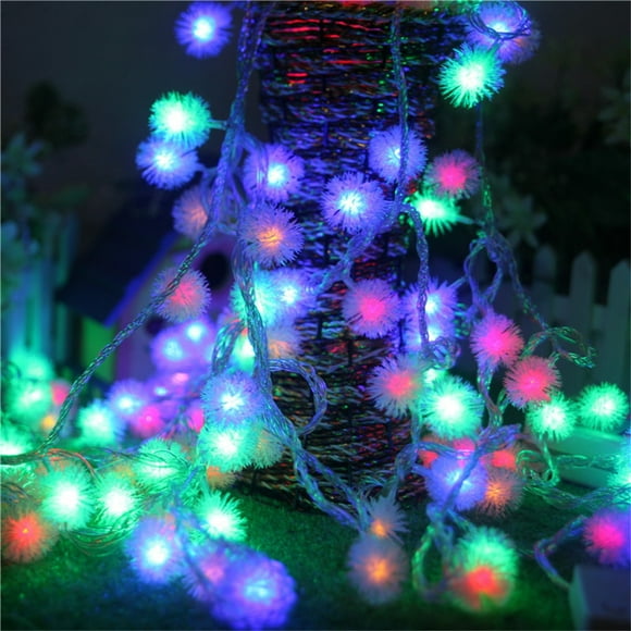 KTTECTOA 80 LED Christmas Balls Snowball Dandelions Chain 10M Christmas Fairying Chain For Christmas Tree Doorway Garden Clearance Home Decor Living Room Canada Days Kitchen Decor Homen Supplies