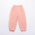 thumbnail image 2 of Baby Long Bloomers Soft Slub Cotton Harem Pants for Boys Girls 1-5T, 2 of 5