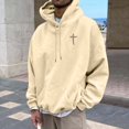 thumbnail image 4 of Mens Jesus Hoodie Casual Letter Print Hooded Sweatshirt Loose Fit Long Sleeve Streetwear Men Hoodies, 4 of 4