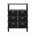 thumbnail image 3 of Pemberly Row Turn-N-Tube Engineered Wood Console Table in French Oak Gray/Black, 3 of 6