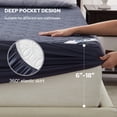 thumbnail image 5 of BEDLORE Waterproof Mattress Protector, Cal King Size Mattress Pad, Breathable Mattress Cover with Deep Pocket 6-18 inches, Soft Comfortable Bed Protector Machine Washable (Navy Blue), 5 of 10
