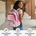 thumbnail image 4 of HELLHERO Axolotl Space Print Casual Daypack with Water Resistant, Padded Adjustable Straps Multi-Pocket 17 Inch Teen Boys Backpack for Middle School Daily Commute, 4 of 8