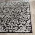 thumbnail image 3 of Safavieh Vintage 4' X 5'7" Power Loomed Rug in Black and Light Gray, 3 of 6