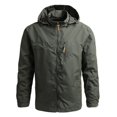 thumbnail image 1 of Jacket Hooded Coat Waterproof Warm Windbreaker For Men Fishing Hiking, 1 of 5