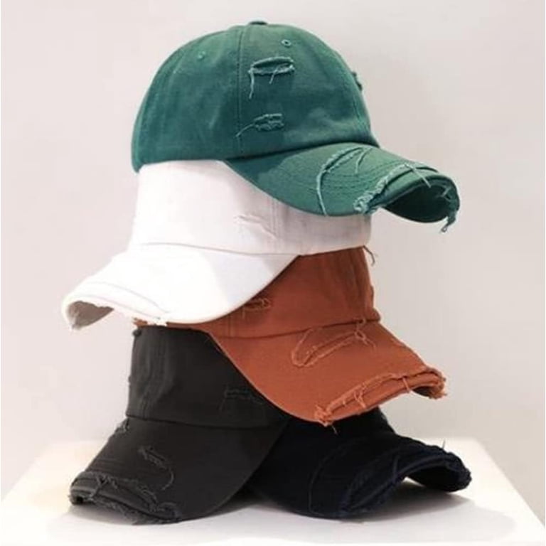 ZhangBaoLin Vintage Washed Distressed Cotton Baseball Cap  display picture 3