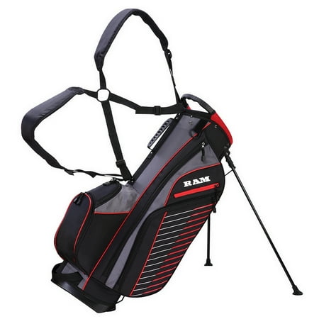 Ram Golf Lightweight Dual Strap Stand/Carry Bag (Best Golf Bag Carry Straps)