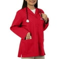 thumbnail image 4 of Panda Uniform by HeedFit Women’s 32" Colored Lab Coat – Custom Fit Medical Lab Coat, Multi-Color XS Red, 4 of 8