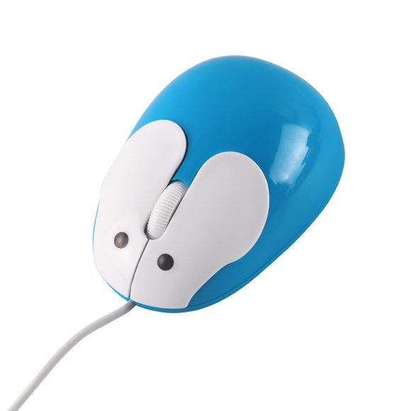 Cute Wired Mouse Cartoon Mini Rabbit Computer Mause USB 1200 DPI Mice For PC Laptop-Blue
