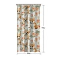 thumbnail image 5 of Corgi Dog and Flower Florals Shower Curtain 36"x72" ,Bathroom Decorative Shower Curtains Set with 12 Hooks,Modern Waterproof Washable Shower Curtain, 5 of 6