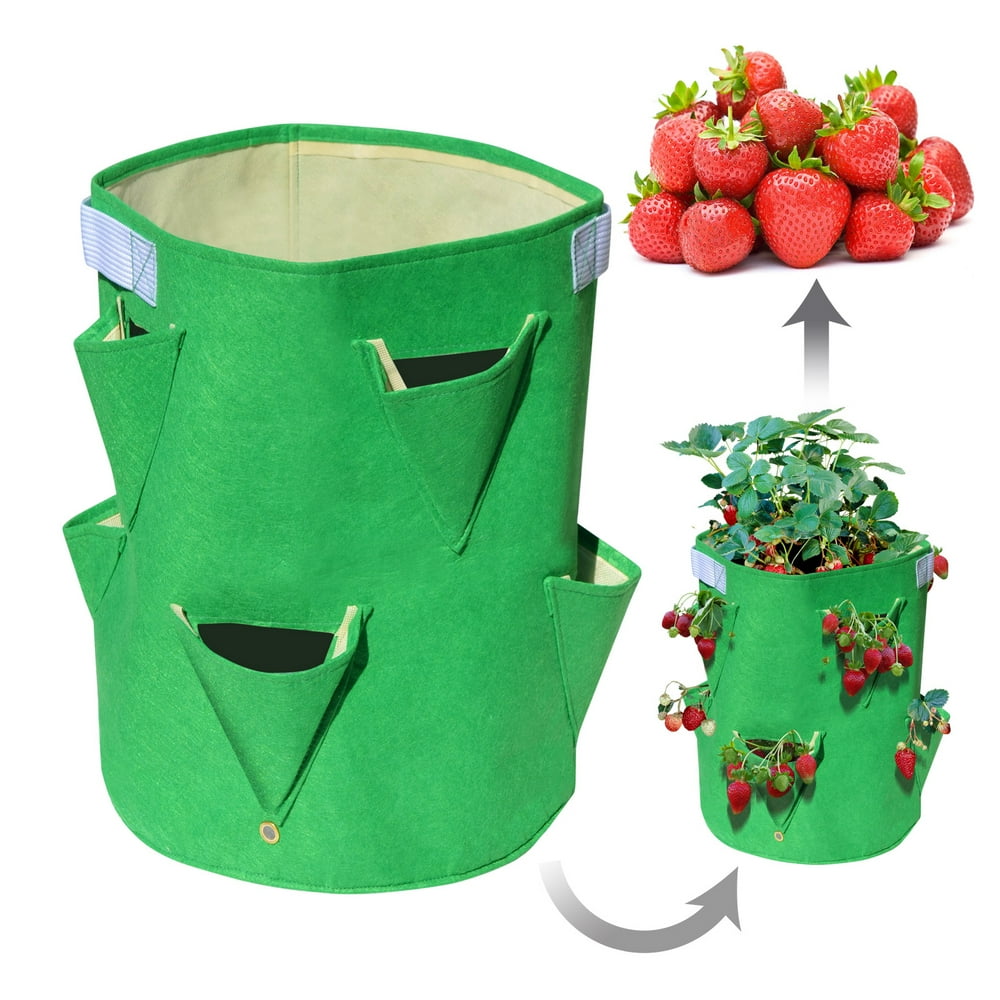 Strong Camel Planter Bag Felt Fabric Garden Planting Bag Grow Strawberry and Herb Plant Tub 5