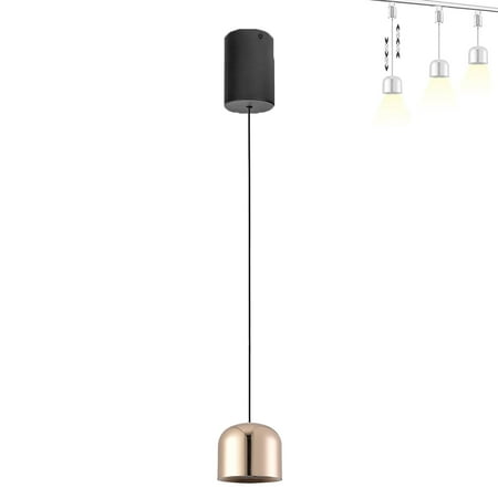 

FSLiving 12W Adjustable Levitate Pendnat Light Retractable Lift Ceiling Light Fixtures with Flush Mount Aluminum Shade Indoor Island Light Adjustable Wire Lamp for Living Room Glod - 1 Light
