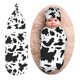 thumbnail image 1 of Conjunto De Manta Para Recién Nacido Con Estampado De Vaca Y esquí esquí Gafas de esquí, 1 of 5