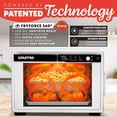 thumbnail image 3 of Gourmia Air Fryer French Door Toaster Oven - 9 Slice Capacity, 12 Presets, White, 3 of 10