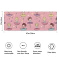 thumbnail image 3 of Ballet Princess Pattern Bathroom Rugs Mat,Non Slip Microfiber Bathroom Rug,Rubber Backing,Soft Bathroom Mats for Bathroom Floor,Tub and Shower,47x17in(120x43cm), 3 of 5